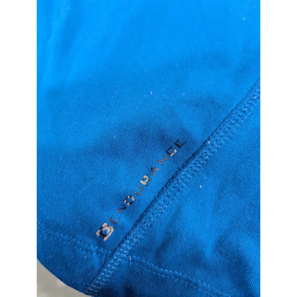 Best Buy pull‎ over shirt top blue large Ogio endurance long sleeve zipper neck